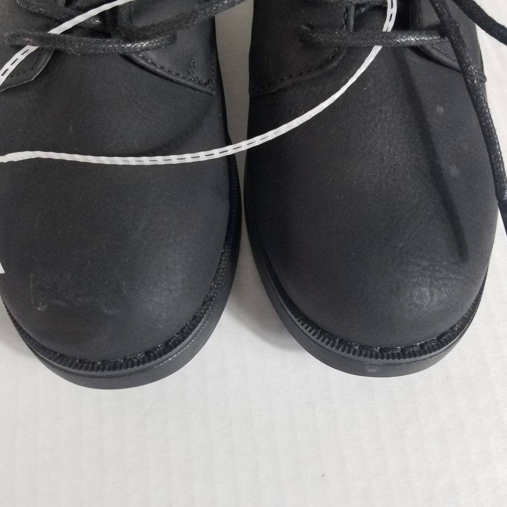 NWOT BASS BOY'S BLACK DRESS SHOES SIZE 1.5 - Picture 2 of 6